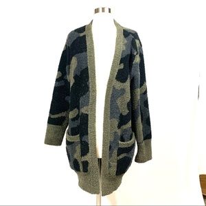 Barefoot Dreams Cozychic Camo Cardigan